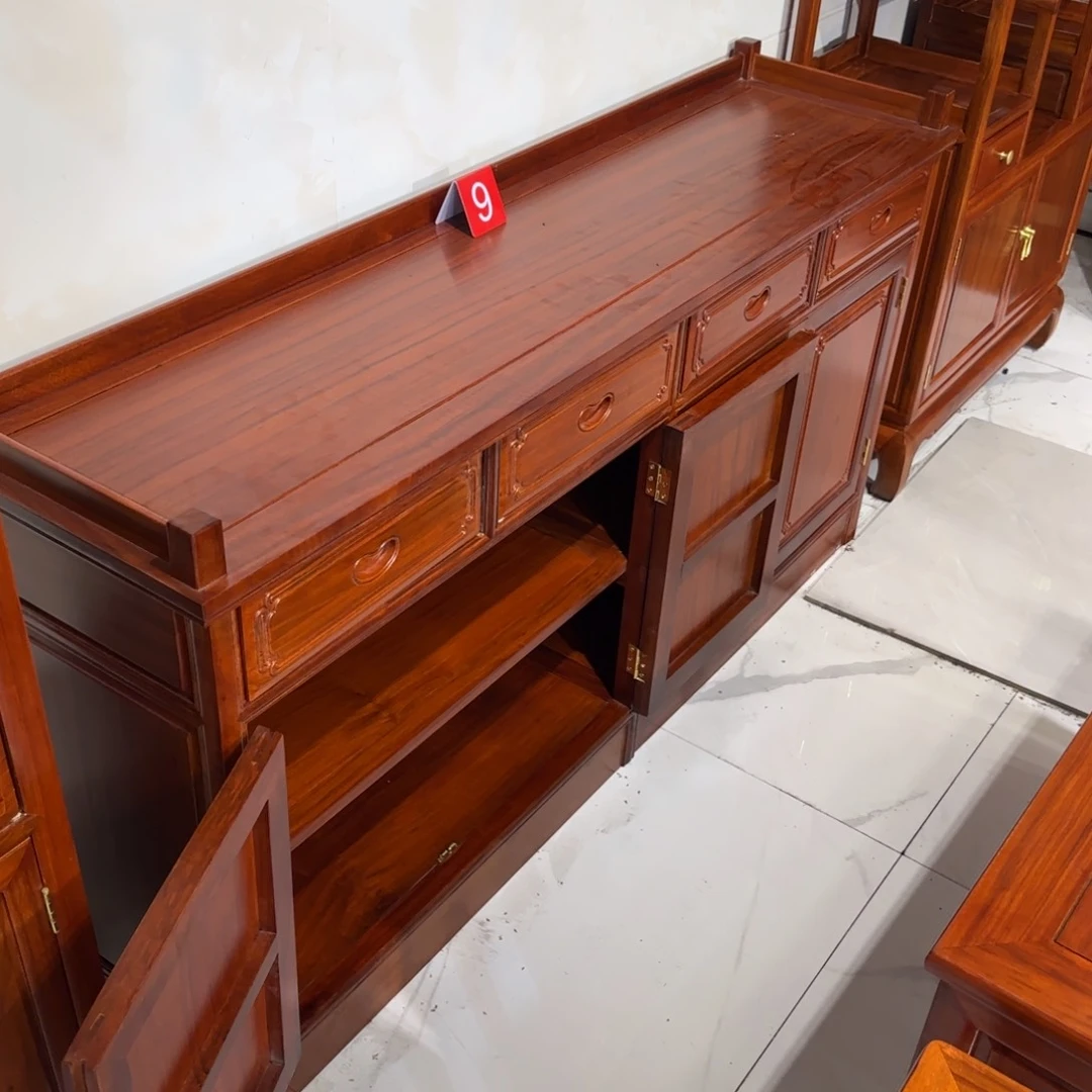 花梨木类成套家具刚果花梨158✖️40高83四门餐边柜