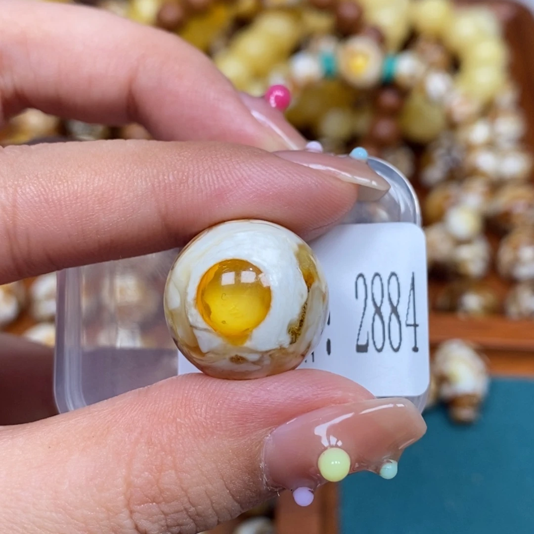 把件猴头核桃沁色圆珠老型2884