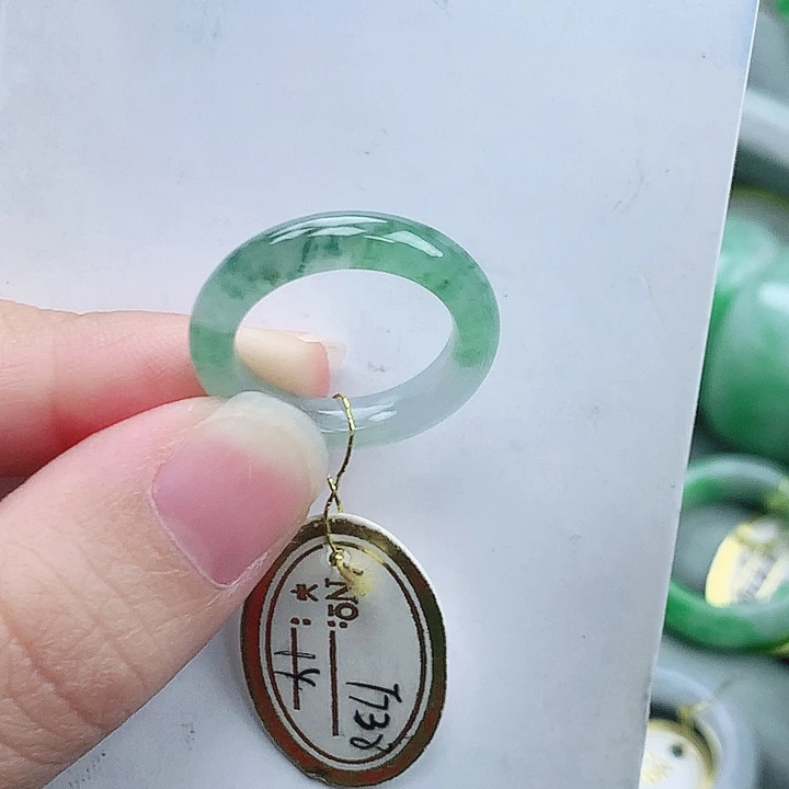 翡翠未镶嵌戒指14号
