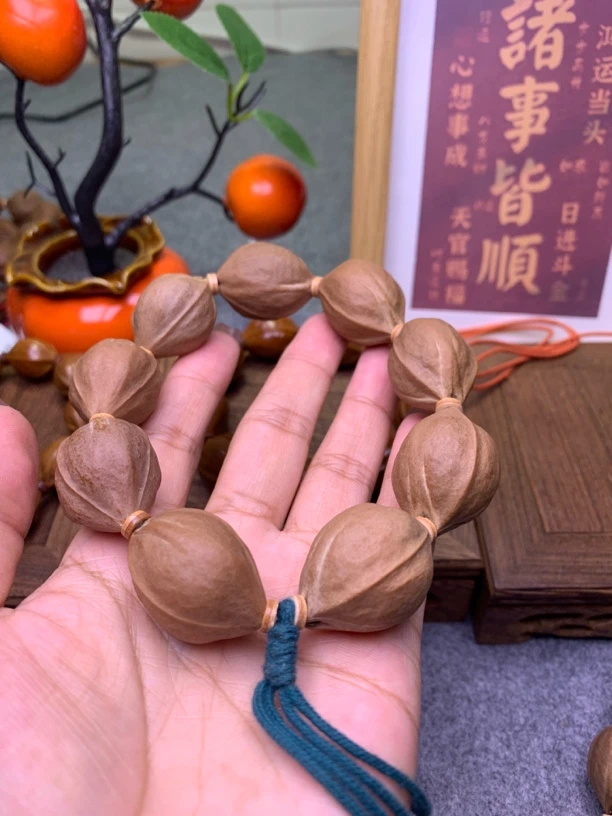 梅林铁核原生态22*30三花鲨鱼背梅林铁核素串橄榄核素串