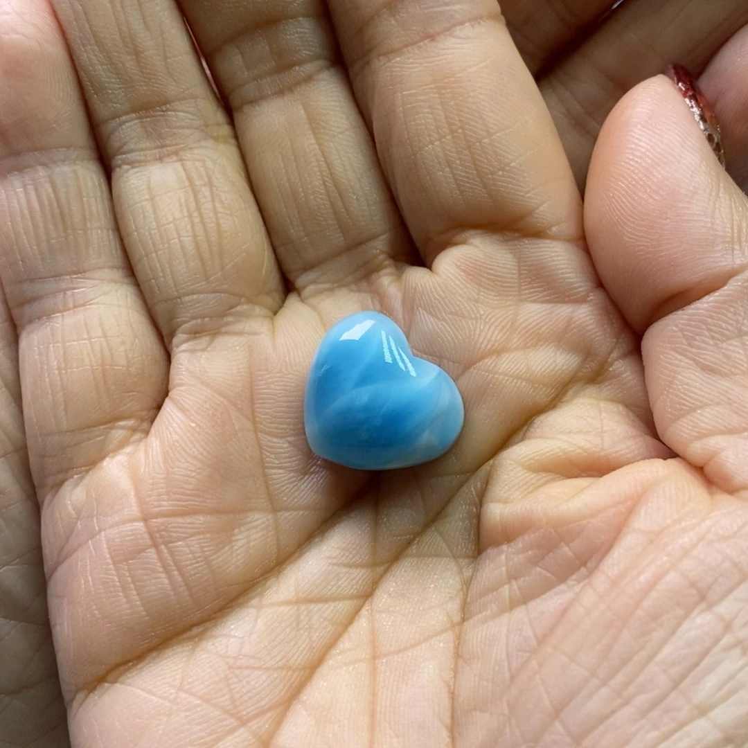 针钠钙石（海纹石）手链未镶嵌大****心