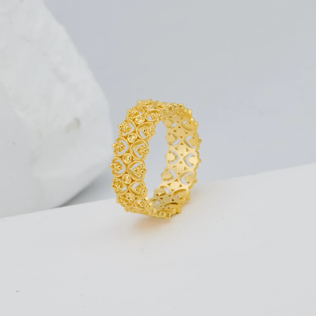 足银戒指 蕾丝戒指银饰