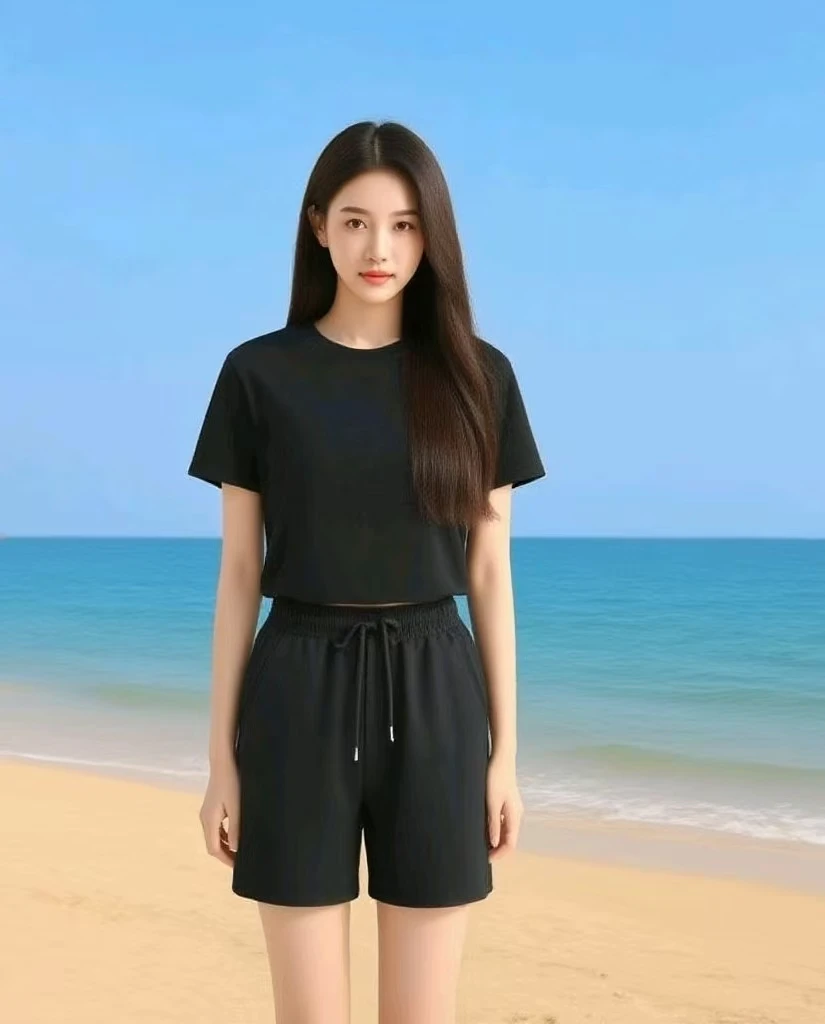 崔万志工厂出品男女同款运动速干夏季休闲运动套装短袖短裤夏装