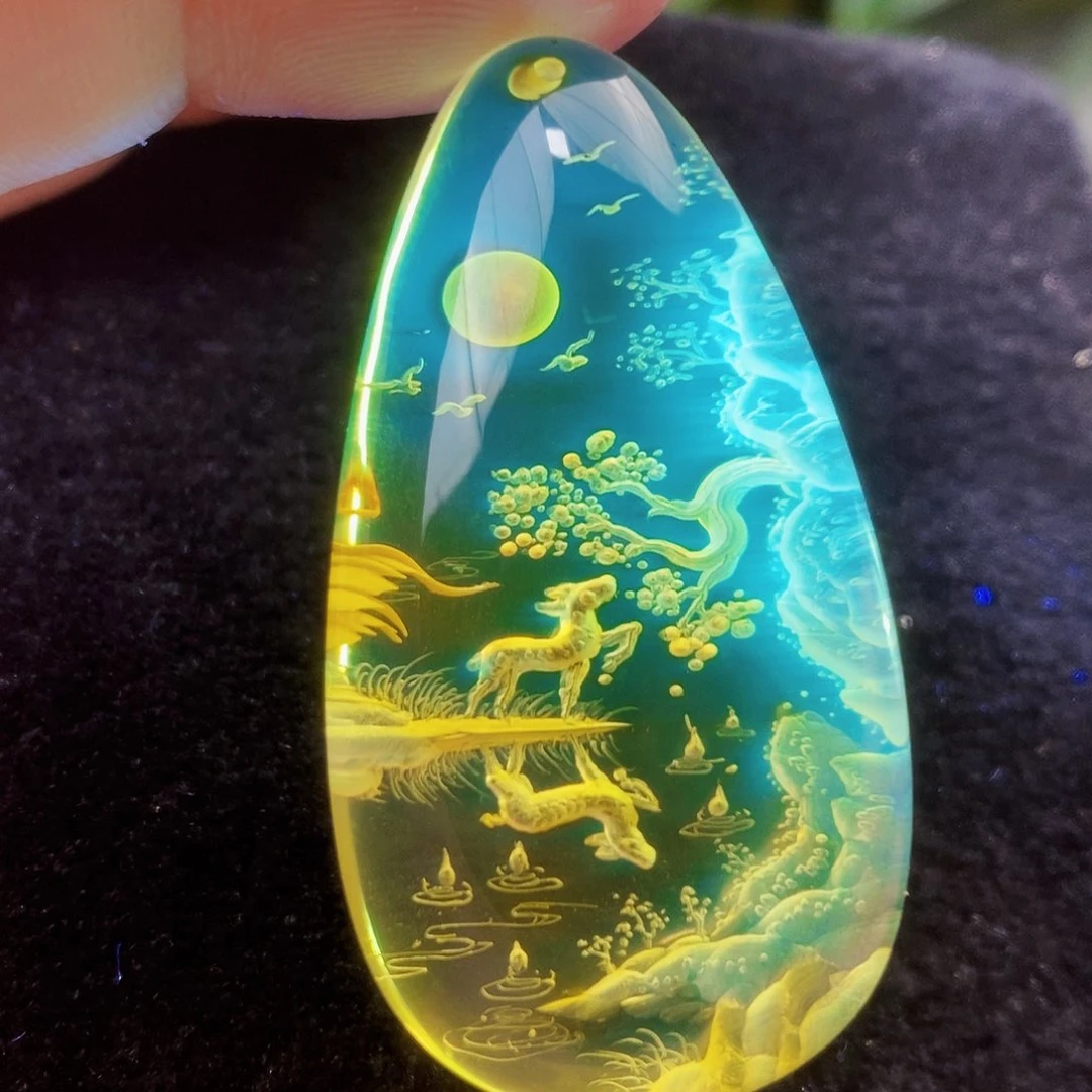 【闪购商品】金珀吊坠(不含链)未镶嵌
