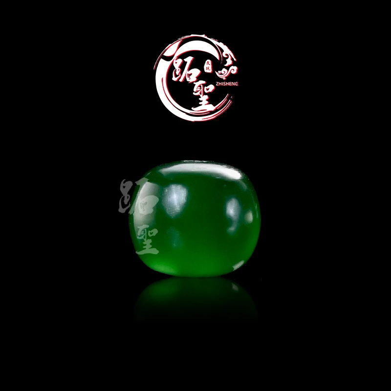 8/10/12MM绿玛瑙老型桶珠单珠文玩百香籽手串手链配饰配珠腰珠