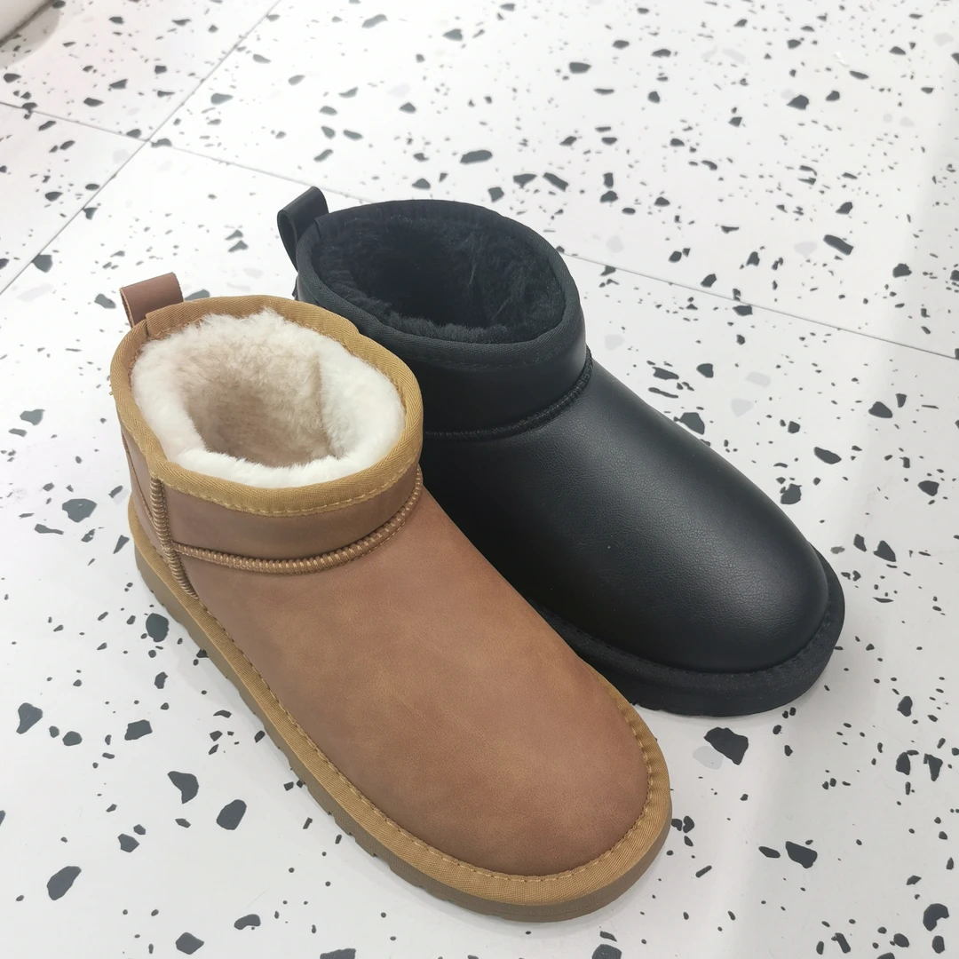 瑞丽鞋包新款上市皮面棉鞋5852-1