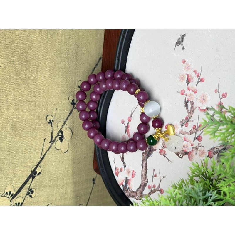 DP-1115-9.0乌梅子菩提+猫眼隔珠+藕片挂件乌梅子菩提