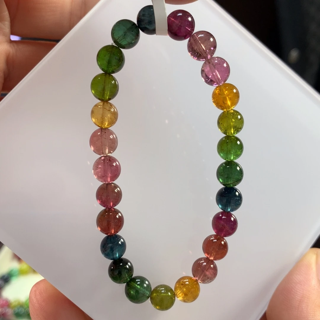 未镶嵌手链碧玺7.5左右