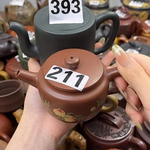 明***空茶壶紫砂紫砂微瑕