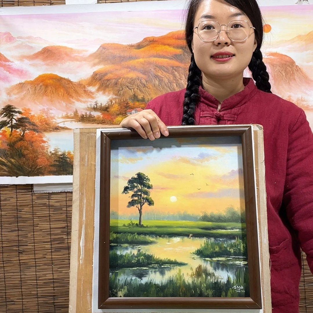 油画恭喜竞拍成功薇爽