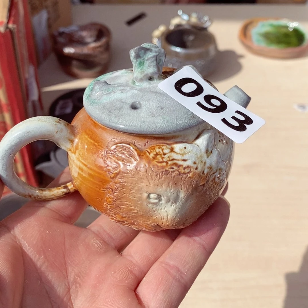 柴烧茶具陶瓷杯子拆包快乐