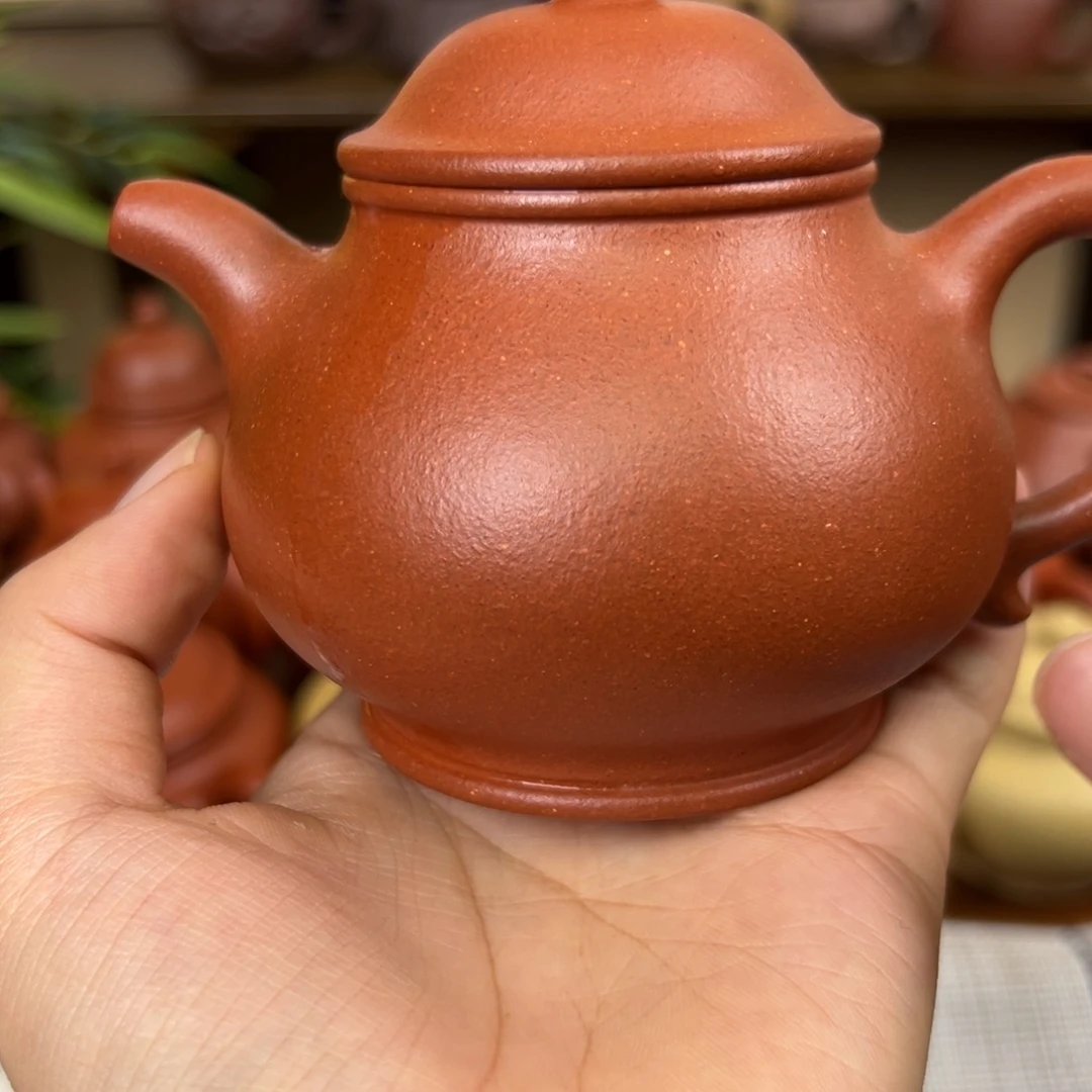 茶壶紫砂紫砂壶潘壶红降坡190cc全
