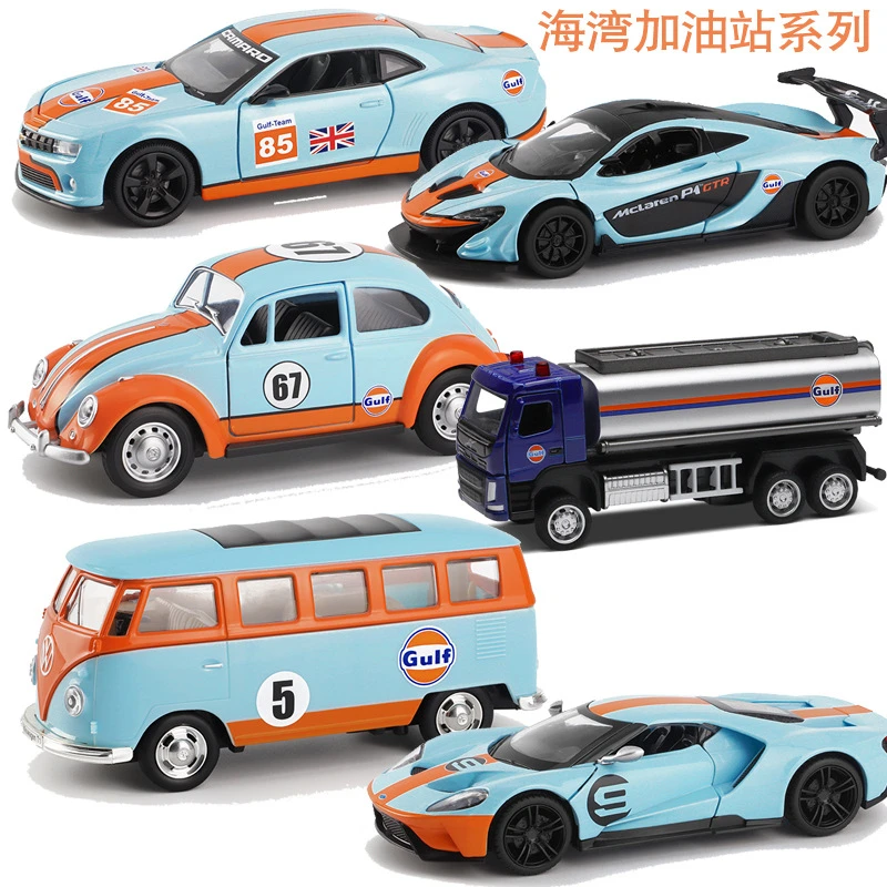CCA海湾石油联名系列合金车油罐车大众甲壳虫巴士福特GT跑车盒装