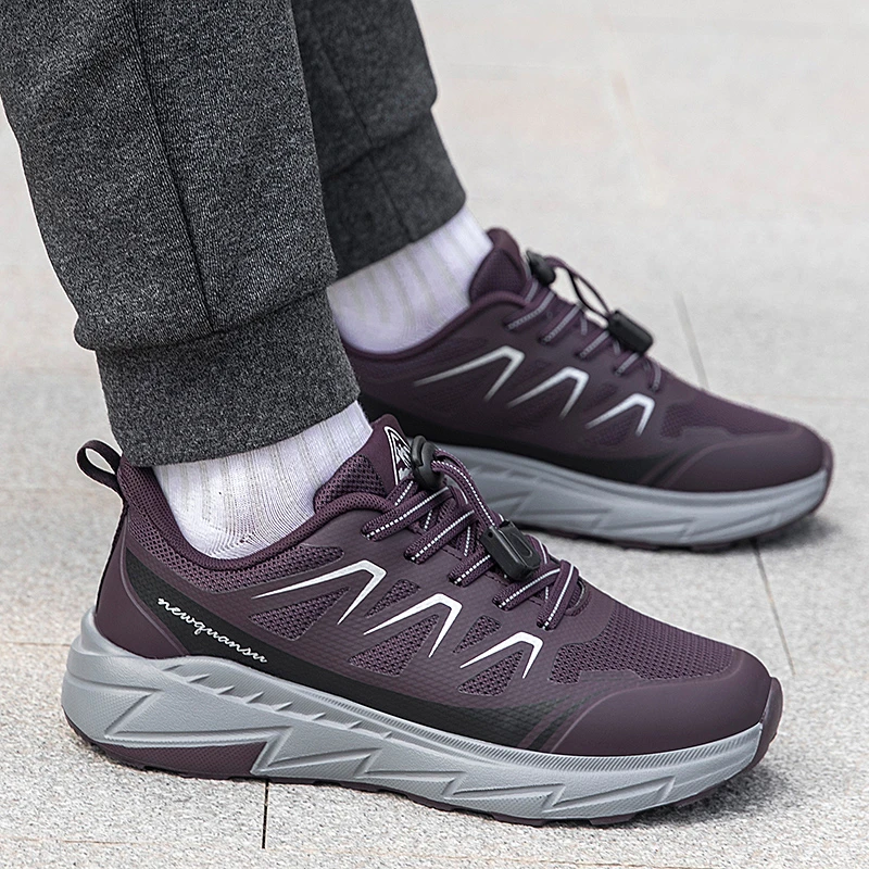 足力健安全老人鞋官方正品妈妈鞋春秋款中老年舒适不累脚软底防滑