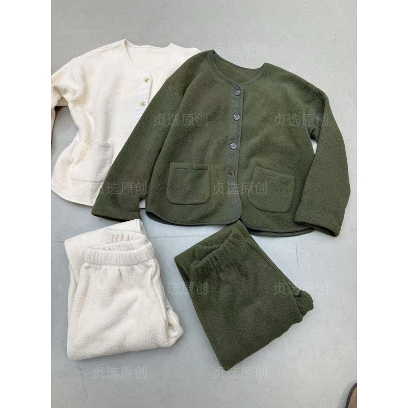 9003-青春流行上衣裤子套装厚款秋冬季潮牌女装韩式风时尚睡衣