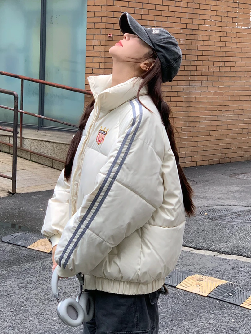 2025冬季新款网红短棉袄学生情侣立领加厚棉服爆款大气保暖外套