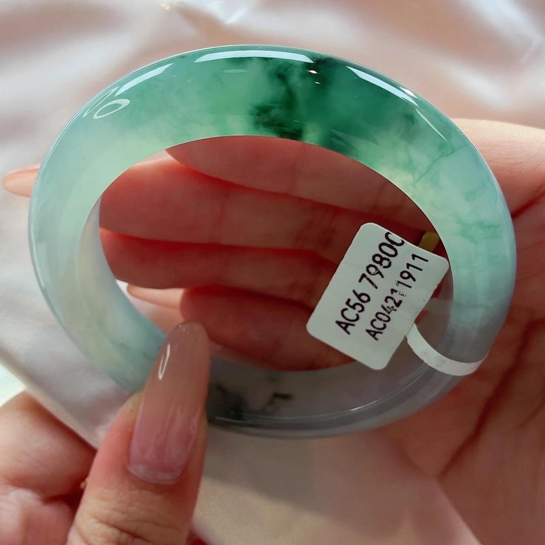 翡翠未镶嵌手镯22（40号）