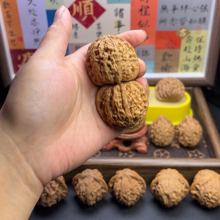 青***！把件文玩核桃练手对白狮子