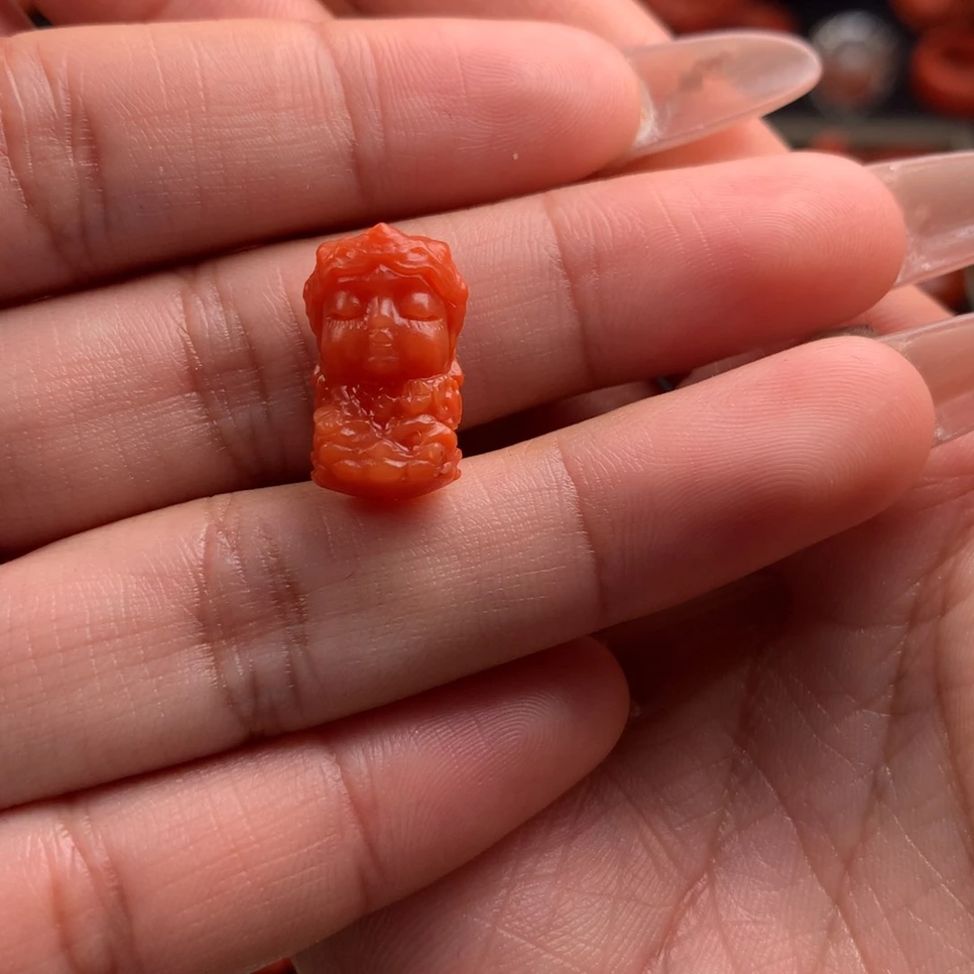 南红玛瑙精工雕刻度母10+未镶嵌
