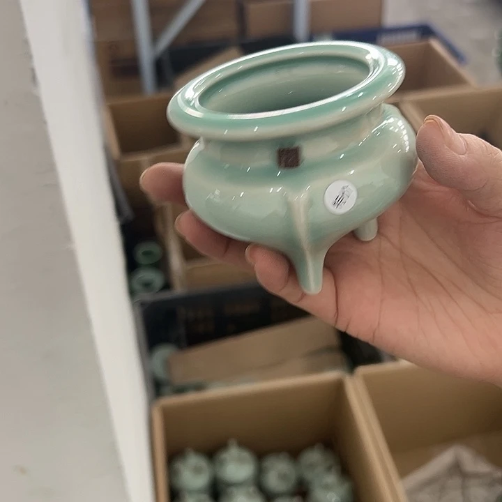 龙泉云间青瓷小米茶器