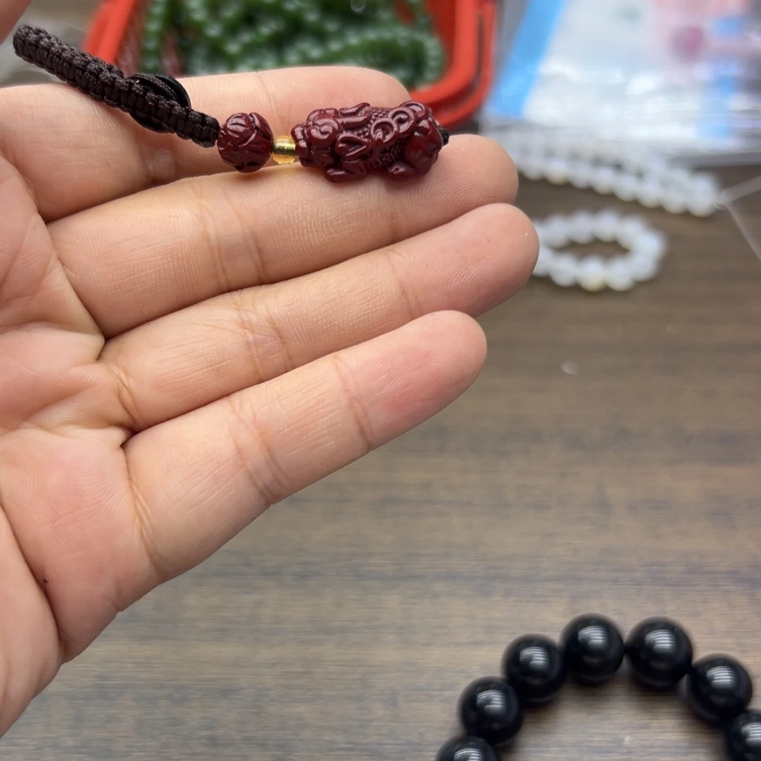 天然辰砂貔貅编号168