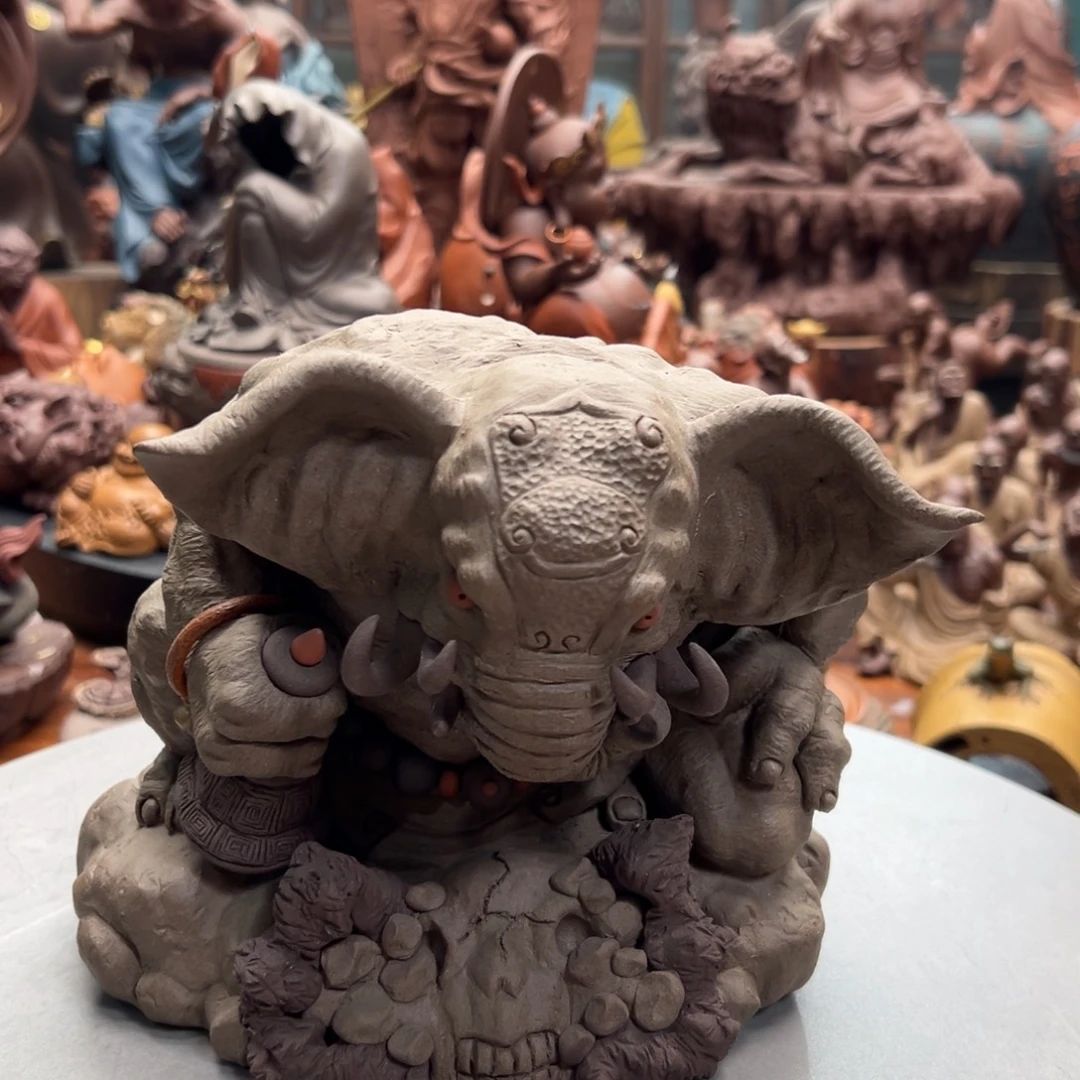 薅***叶紫砂茶宠象神紫砂特价