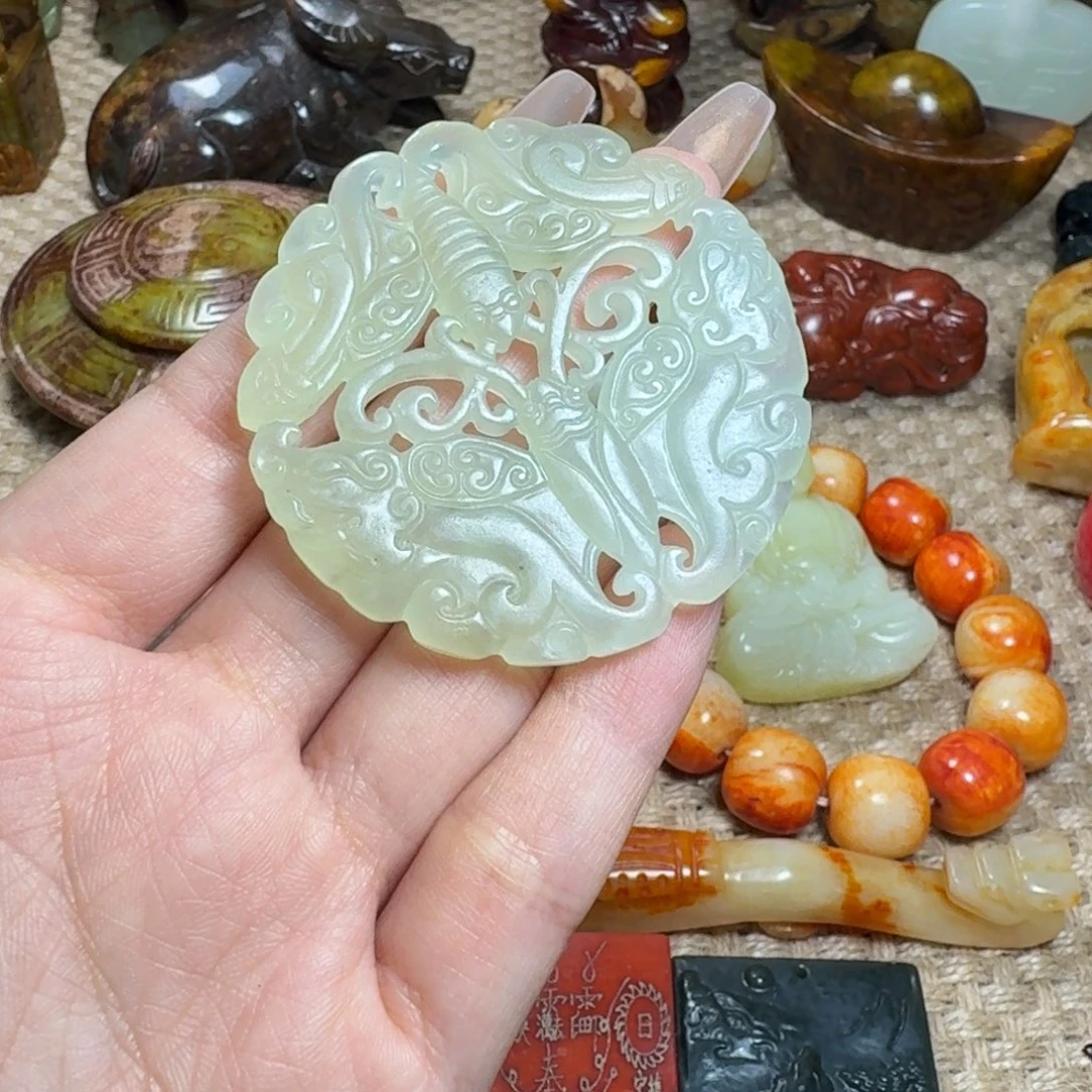 吊坠白玉菩提挂件