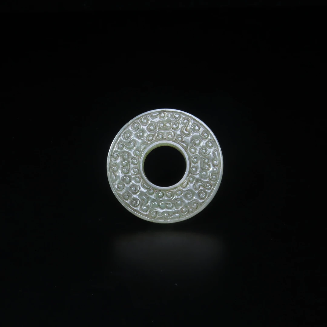 晚明云谷纹玉璧/MZ542762/和田玉/民族文物