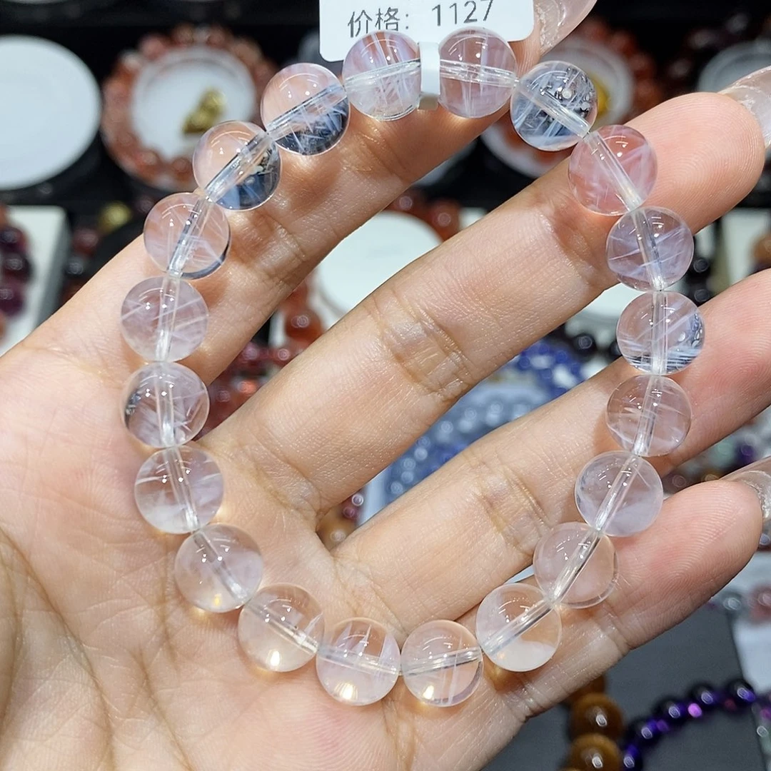 未镶嵌手串水晶蓝针9