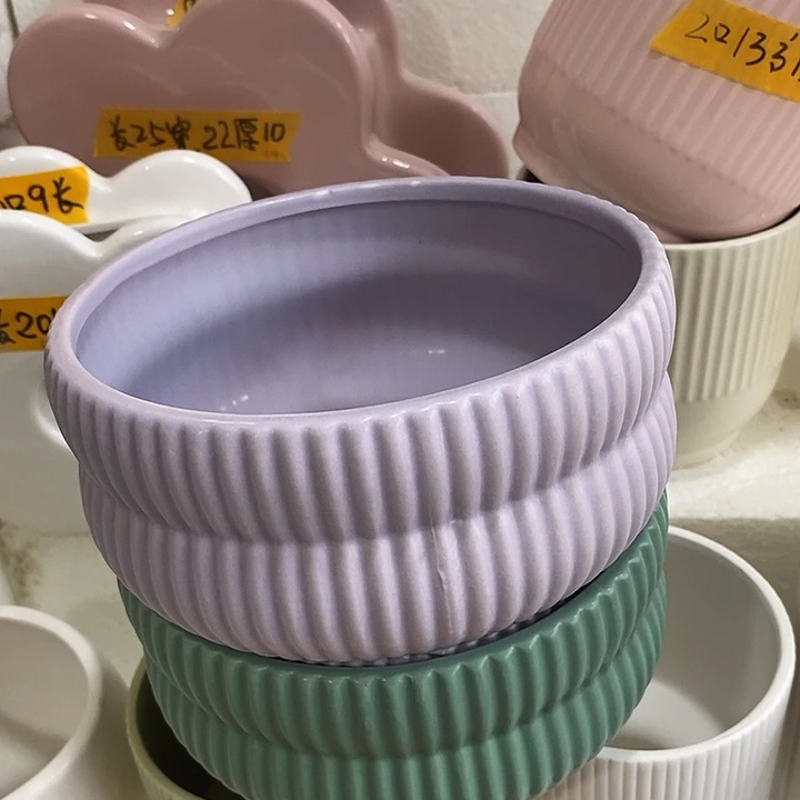 摆件陶盆有孔 瑕疵介意勿拍