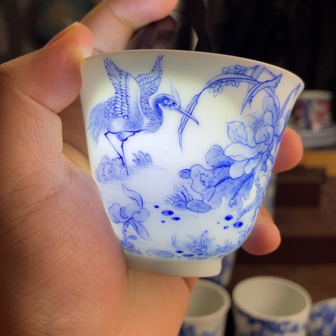 九段花鸟杯子系列