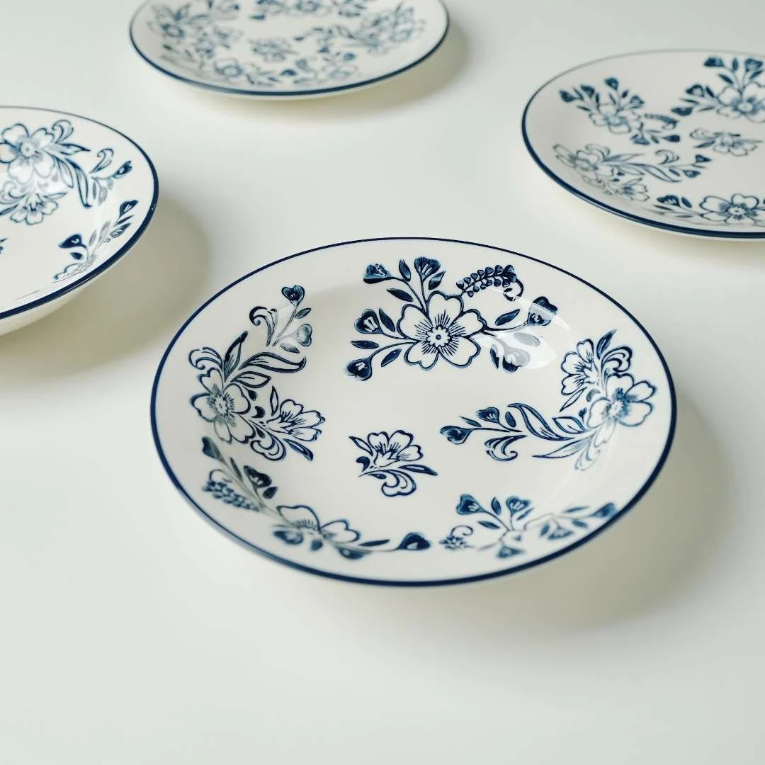 青花礼盒套装青花瓷碗盘家用陶瓷菜盘瓷碗盘子家用釉下彩陶瓷家用