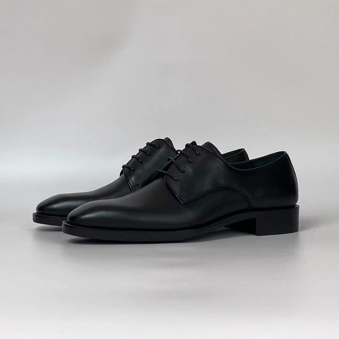 全手工固特异德比鞋男士