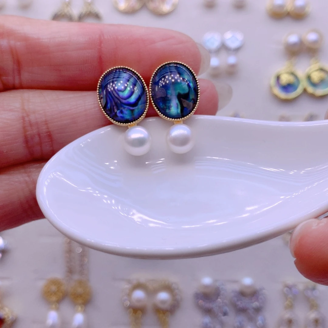 耳饰淡水珍珠合金