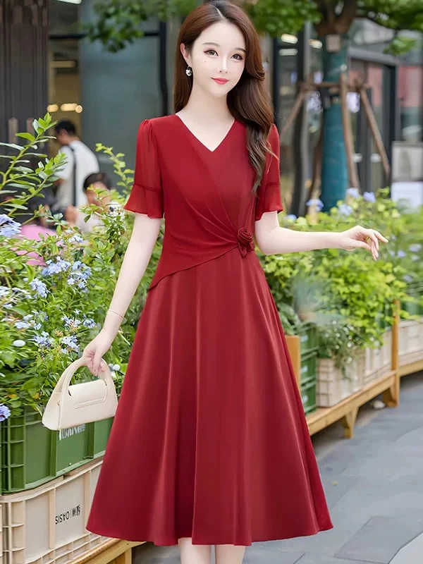 2025年商场同款金丝71款时尚潮流高档大气收腰连衣裙夏季显瘦裙子