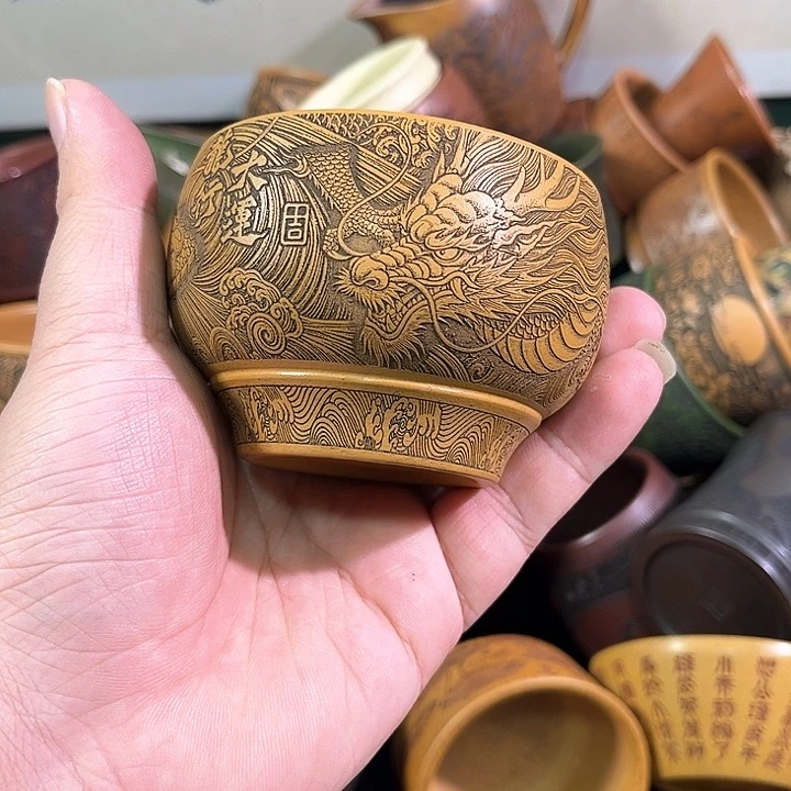 茶杯紫砂全手工紫砂主人杯