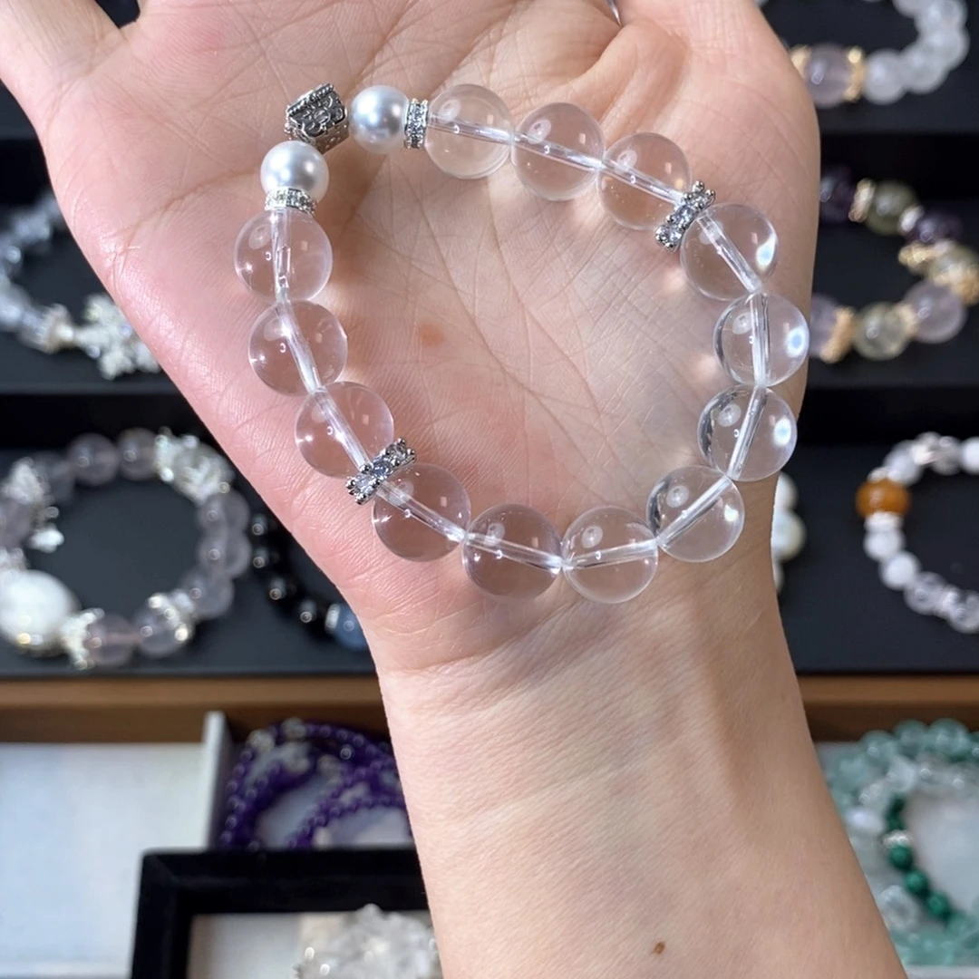 水晶手链合金水晶
