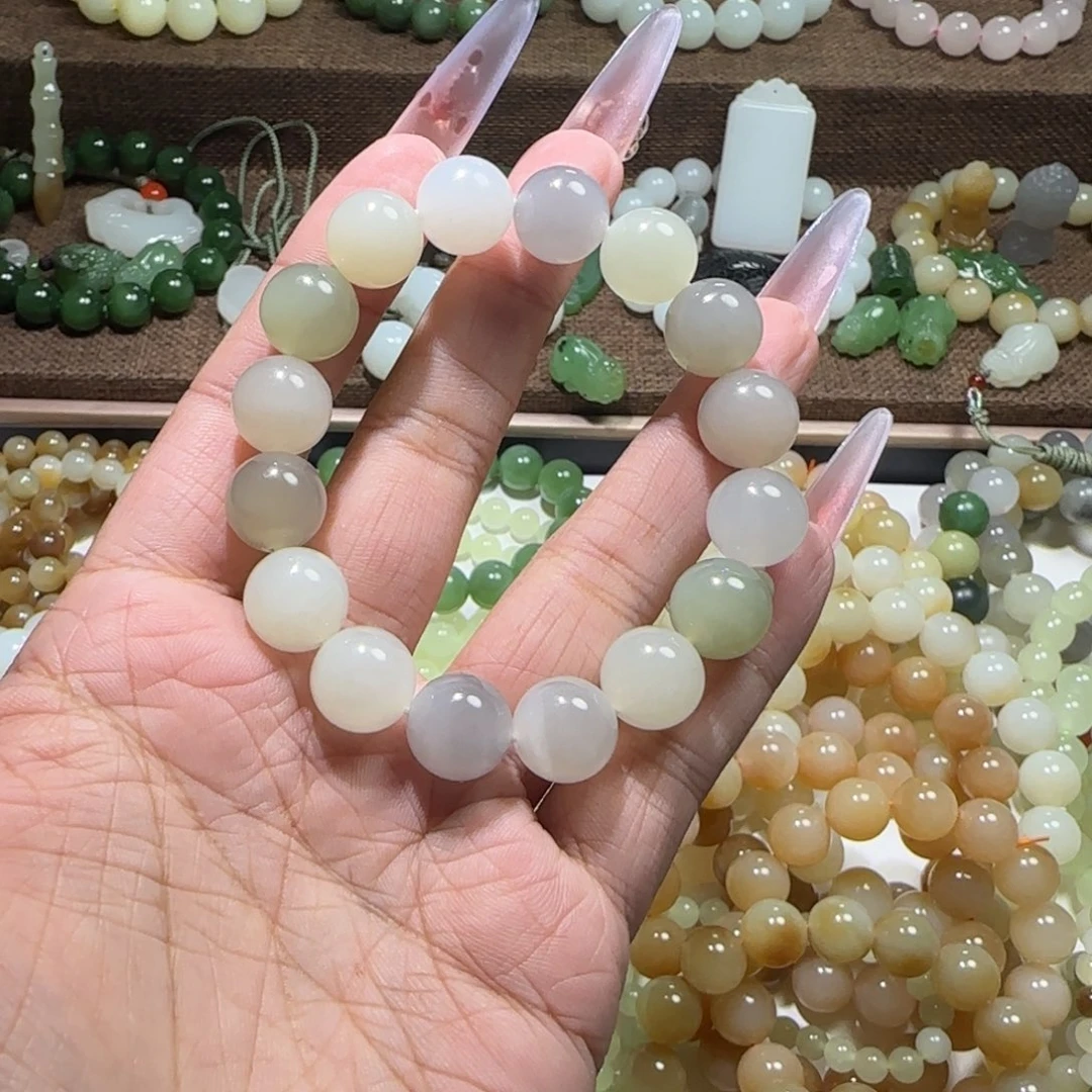 和田玉未镶嵌手链