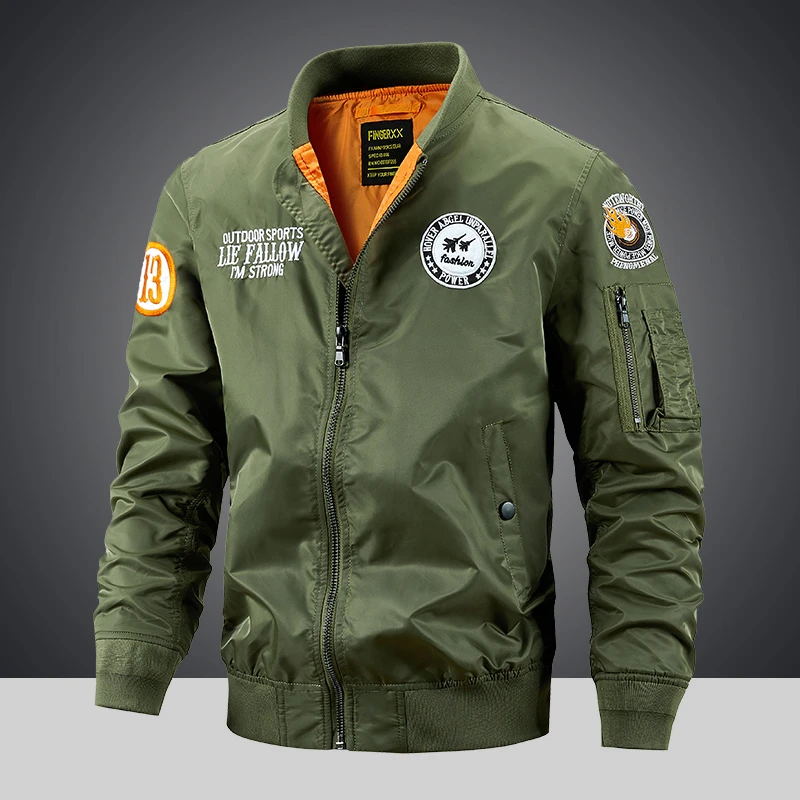 【锦纶面料】MA-1飞行员夹克男刺绣休闲外套2025春季新款棒球机车服