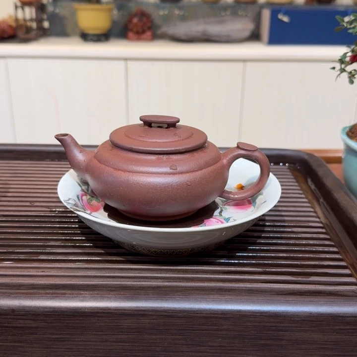 宝***烦茶壶紫砂上新桥底槽青全手工