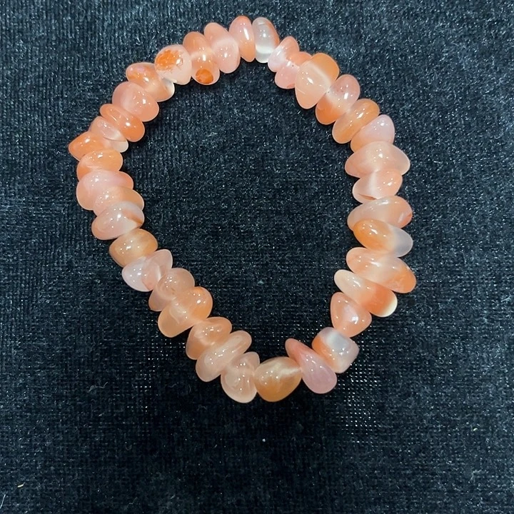 未镶嵌南红冰飘随形单圈南红玛瑙