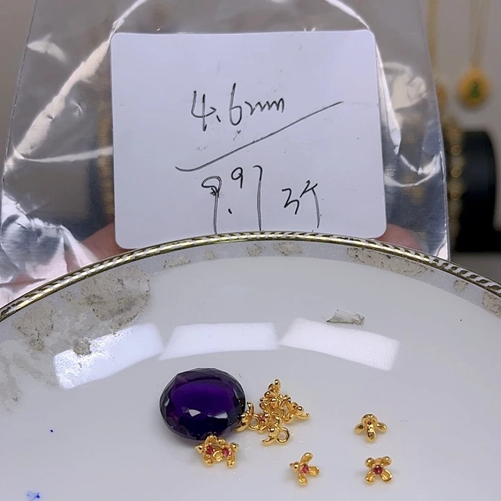 紫晶颈饰银S925镶嵌紫晶925镶嵌45