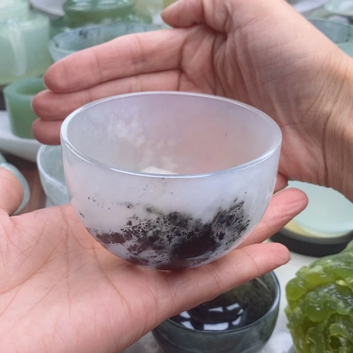 岫玉四大名玉茶杯120c c未镶嵌刹**华