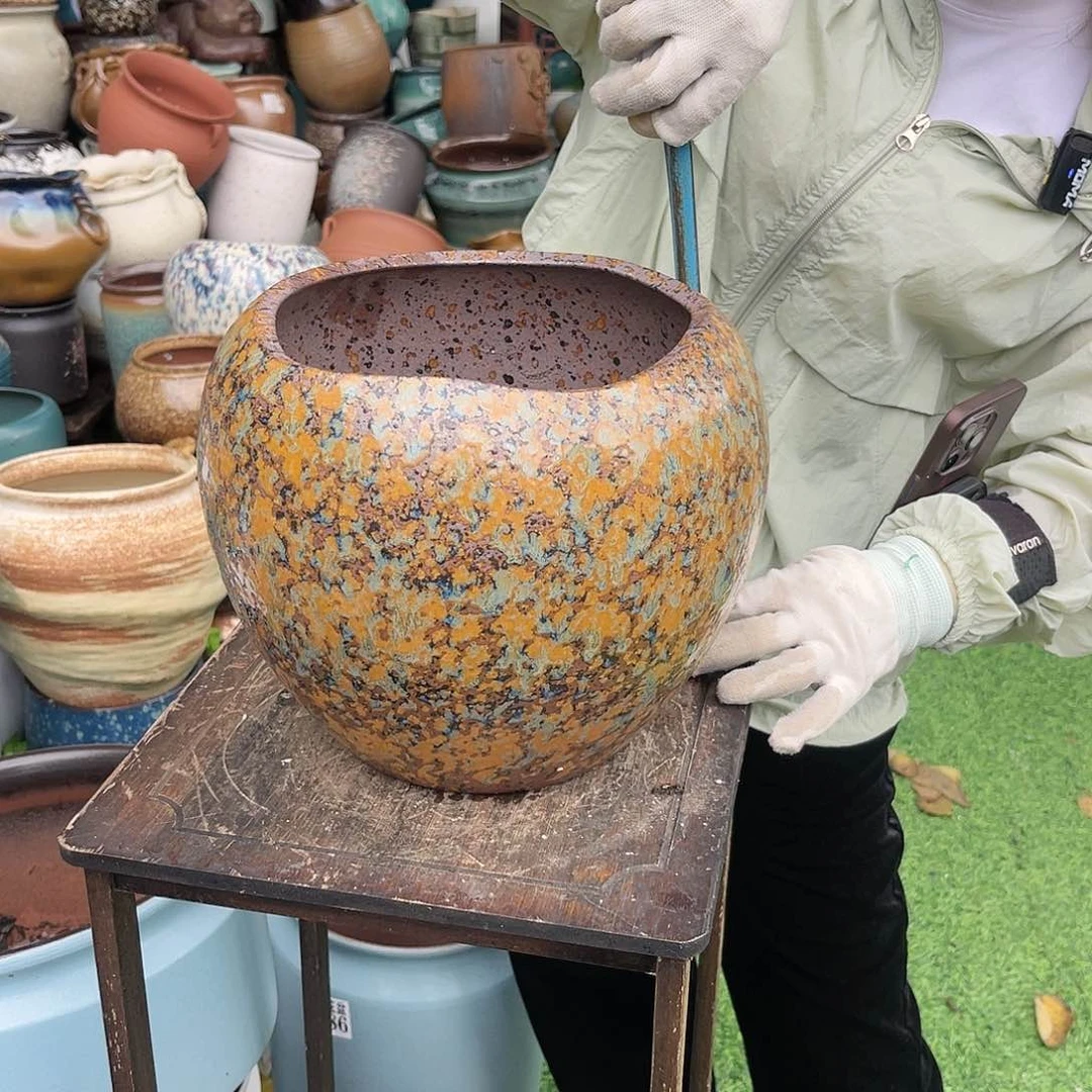 紫砂花盆王嫂花盆直播0610-130高22口21