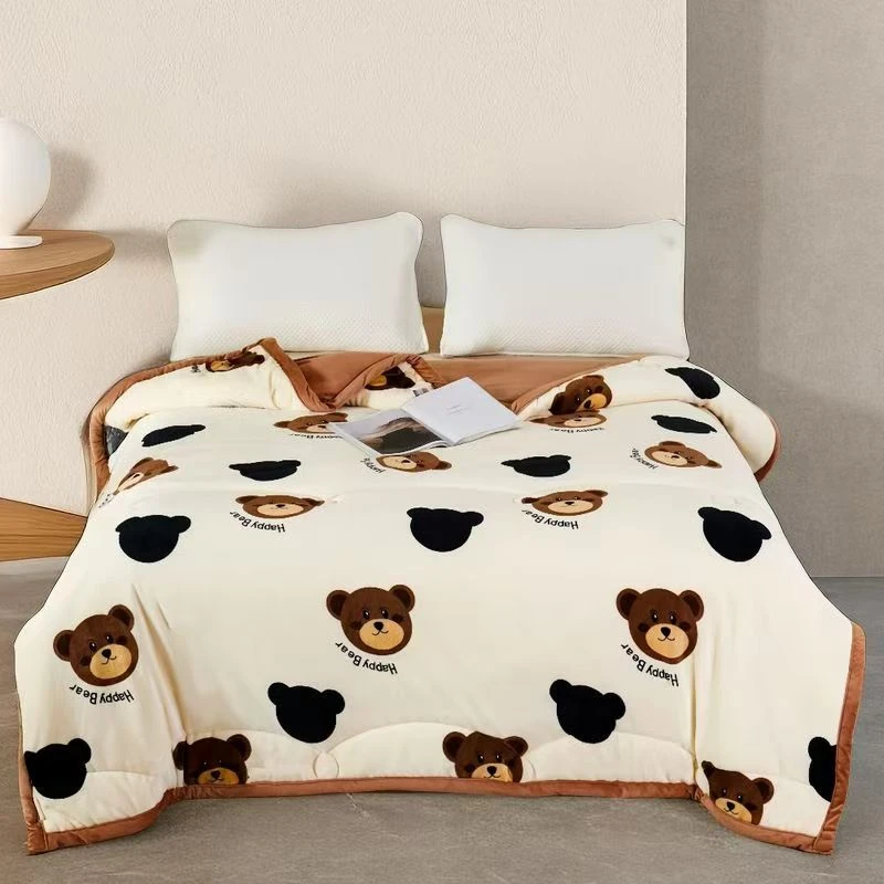 15天试睡2024新款牛奶绒双面绒被子150*200