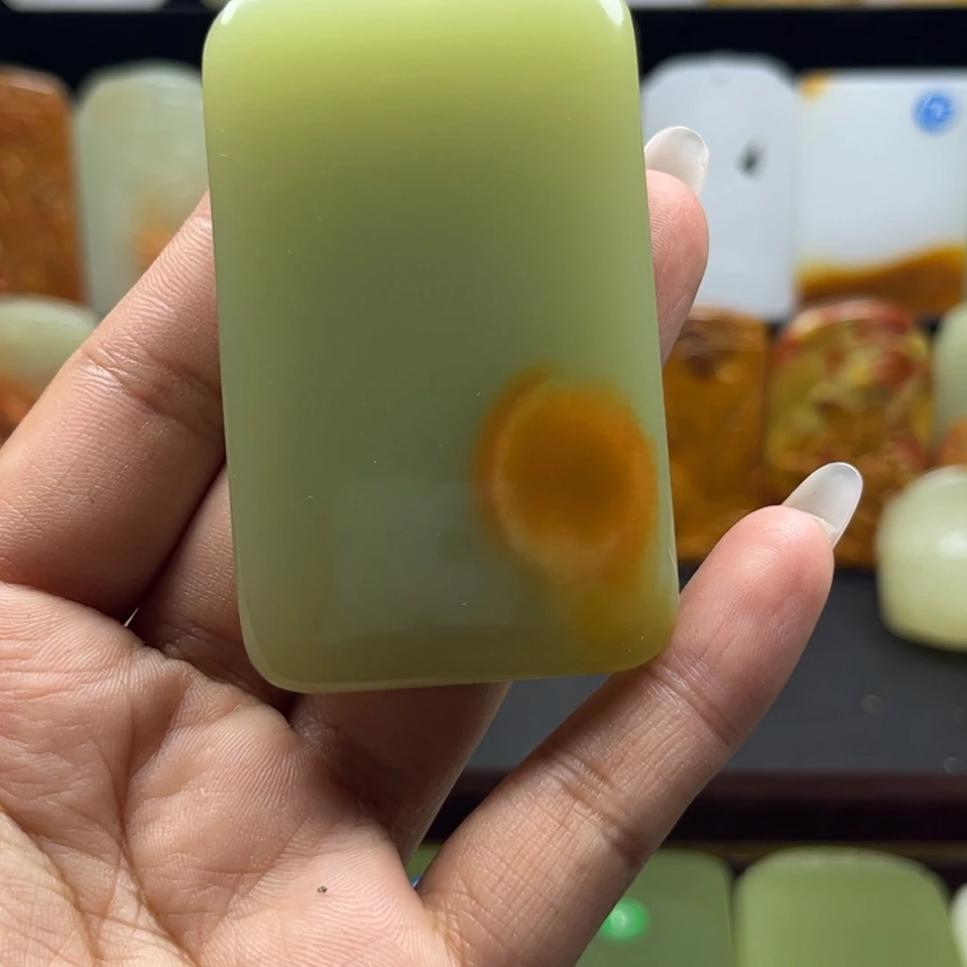 不***望天然玉石无事牌吊坠