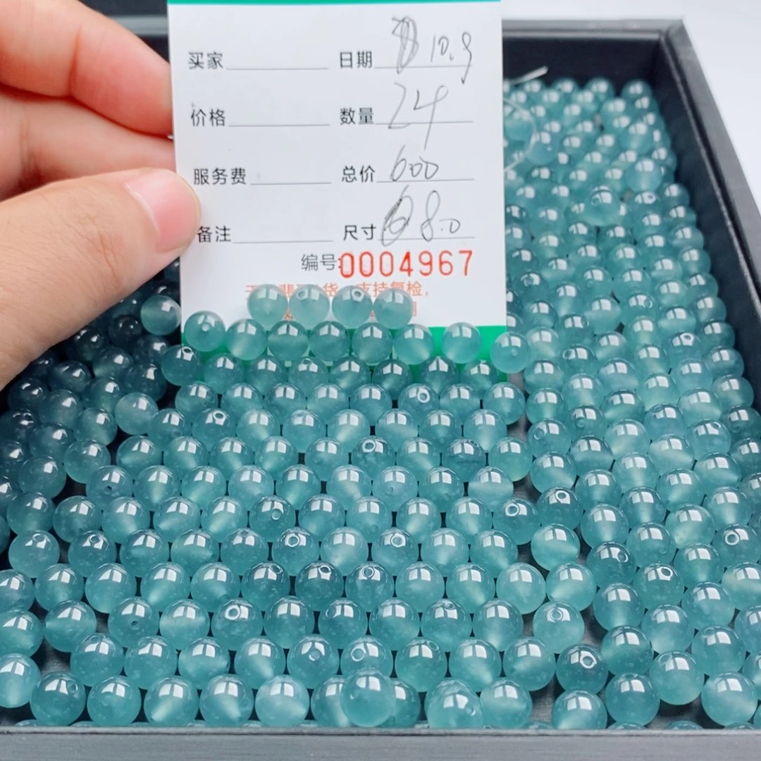 翡翠未镶嵌手链多样性发自选