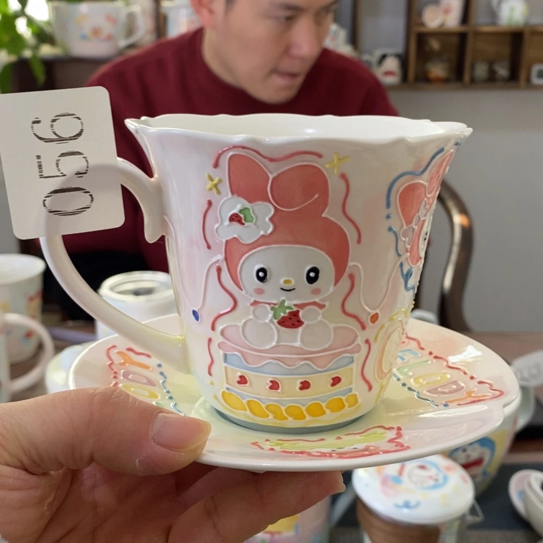 瓷片景德镇釉下彩手绘