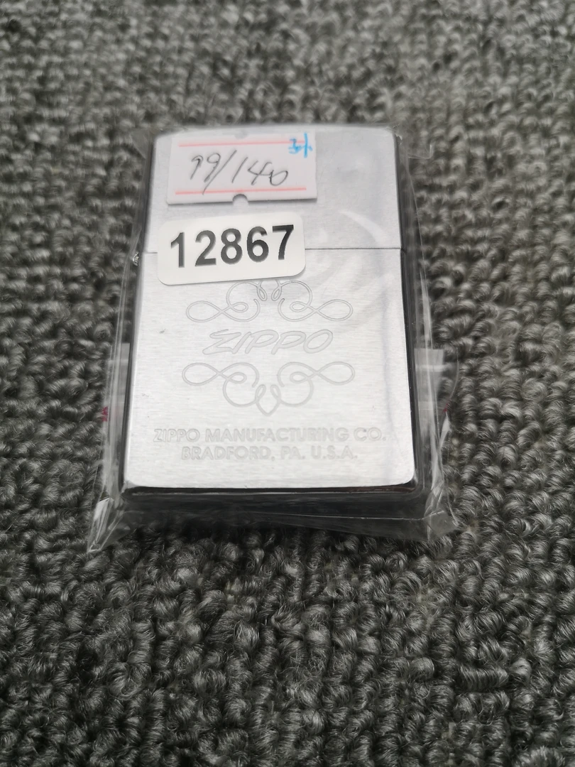 Zippo打火机回血99I镀铬拉丝带题材-12867