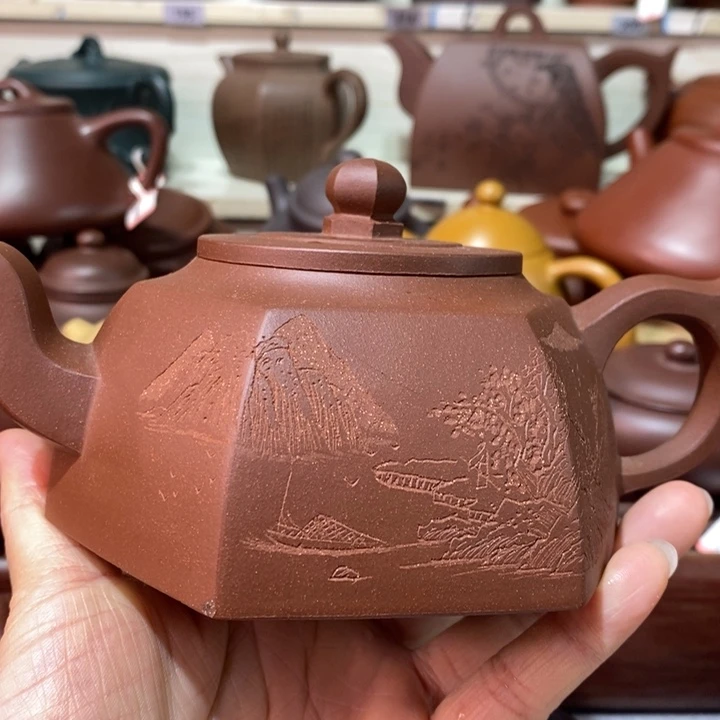 茶壶紫砂微瑕处理一把